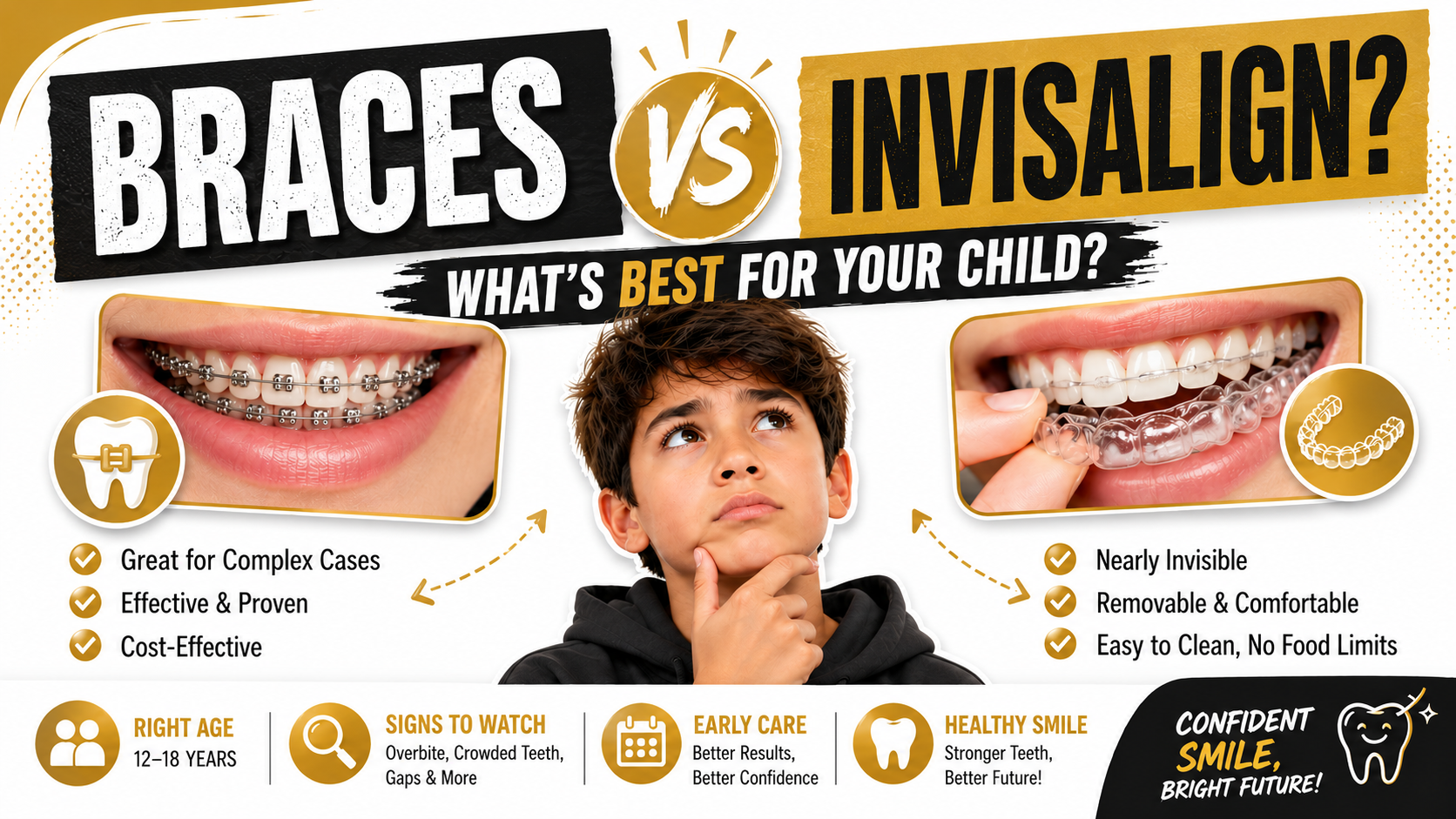Braces vs. Invisalign for Kids