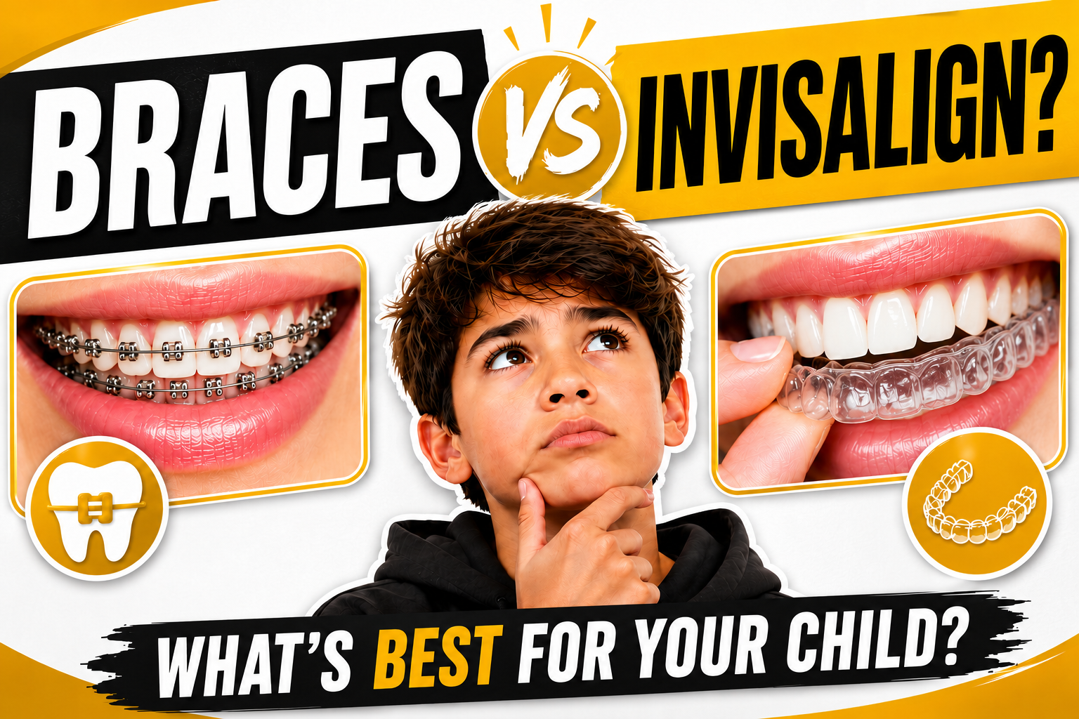 Braces vs. Invisalign for Kids
